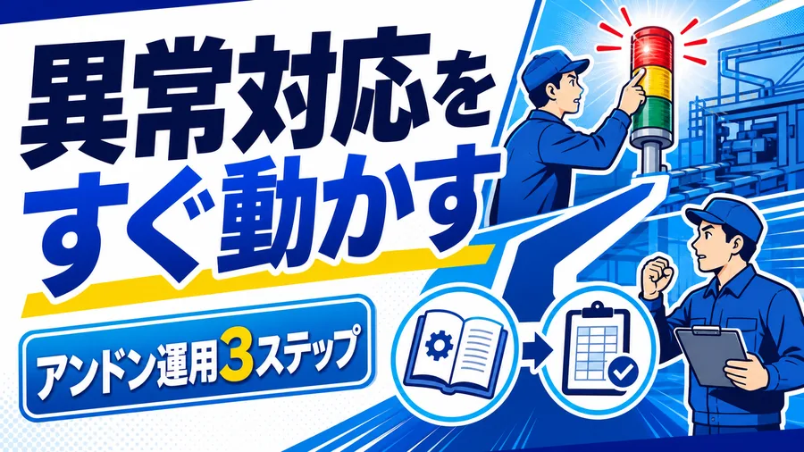 異常対応をすぐ動かす アンドン運用3ステップ