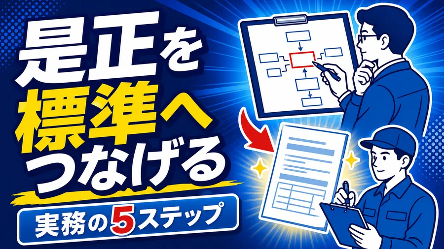 是正を標準へつなげる 実務の5ステップ