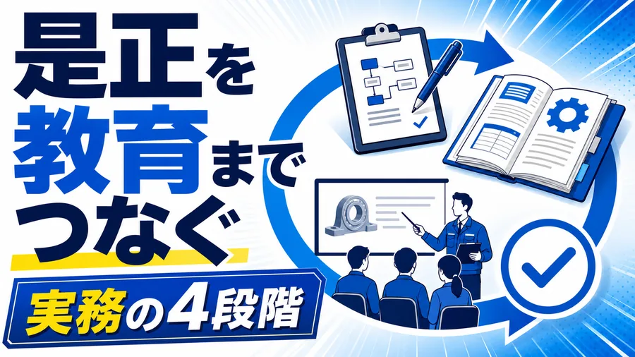 是正を教育までつなぐ 実務の4段階
