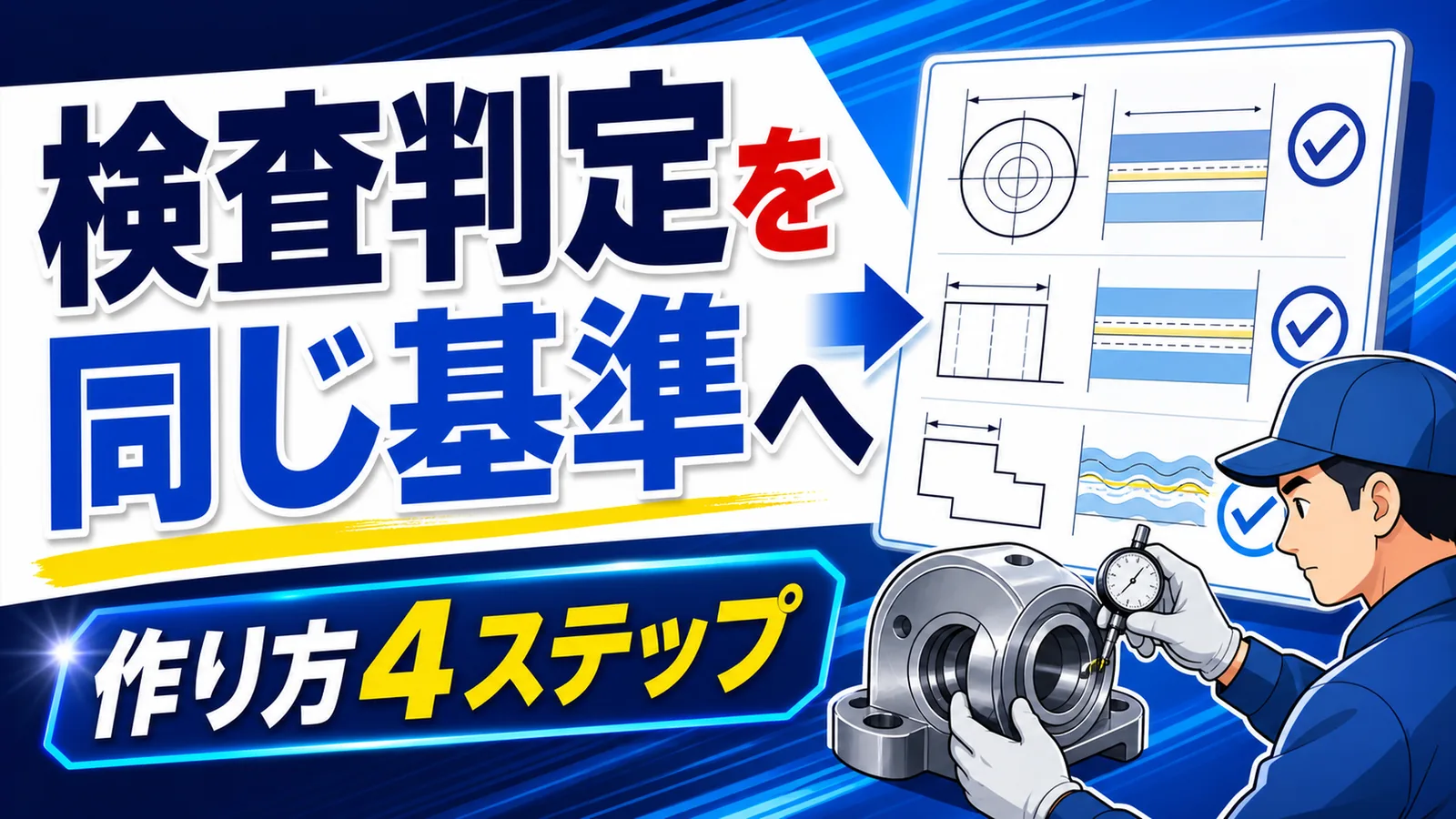 検査判定を同じ基準へ 作り方4ステップ