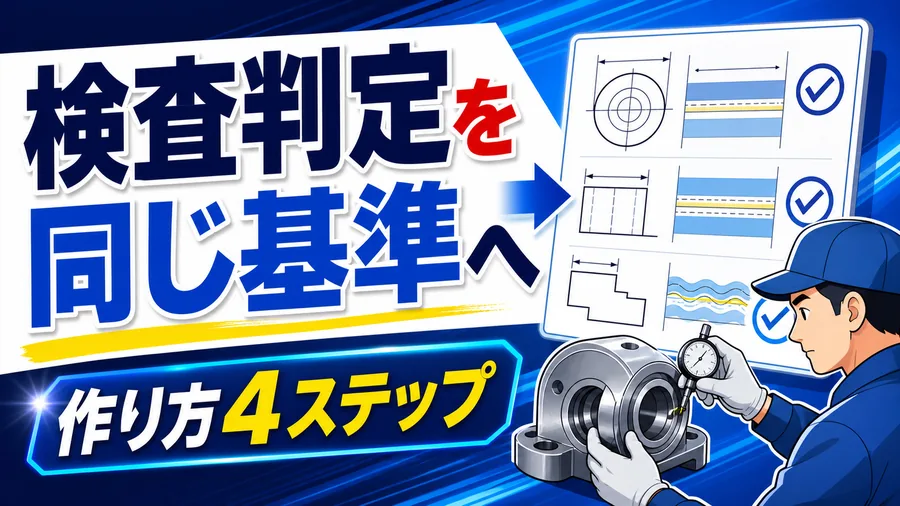 検査判定を同じ基準へ 作り方4ステップ