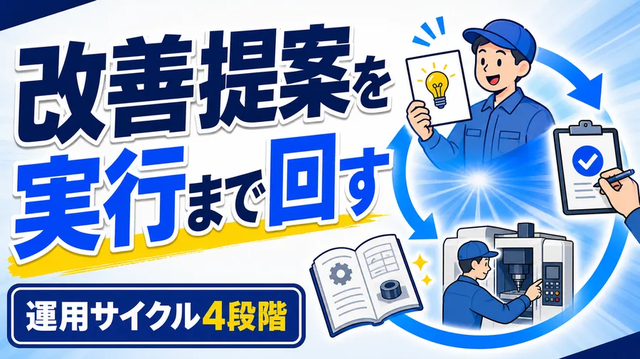 改善提案を実行まで回す 運用サイクル4段階