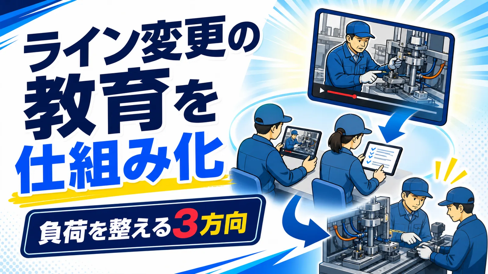ライン変更の教育を仕組み化 負荷を整える3方向