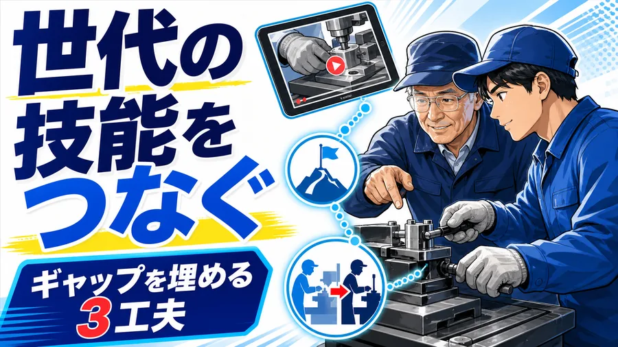 世代の技能をつなぐ ギャップを埋める3工夫