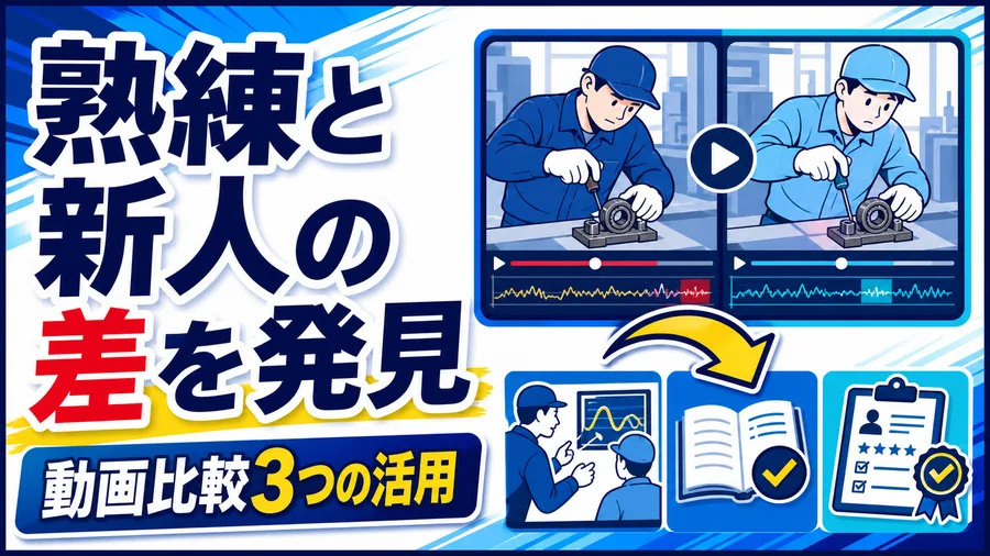 熟練と新人の差を発見 動画比較3つの活用