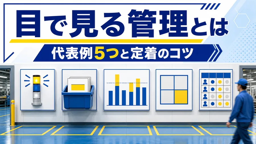 アンドンや生産管理板で現場の正常・異常が一目で分かる状態の図解