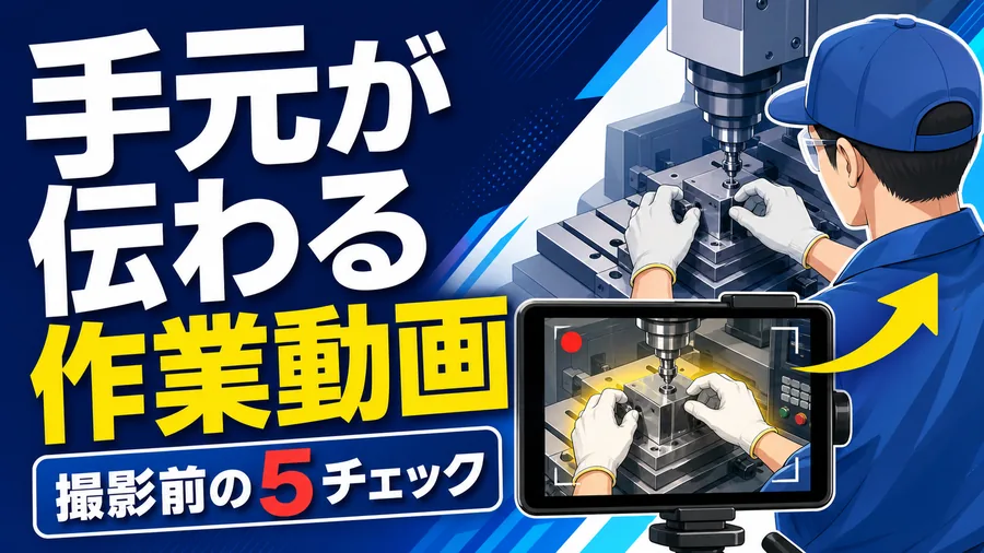 手元が伝わる作業動画 撮影前の5チェック